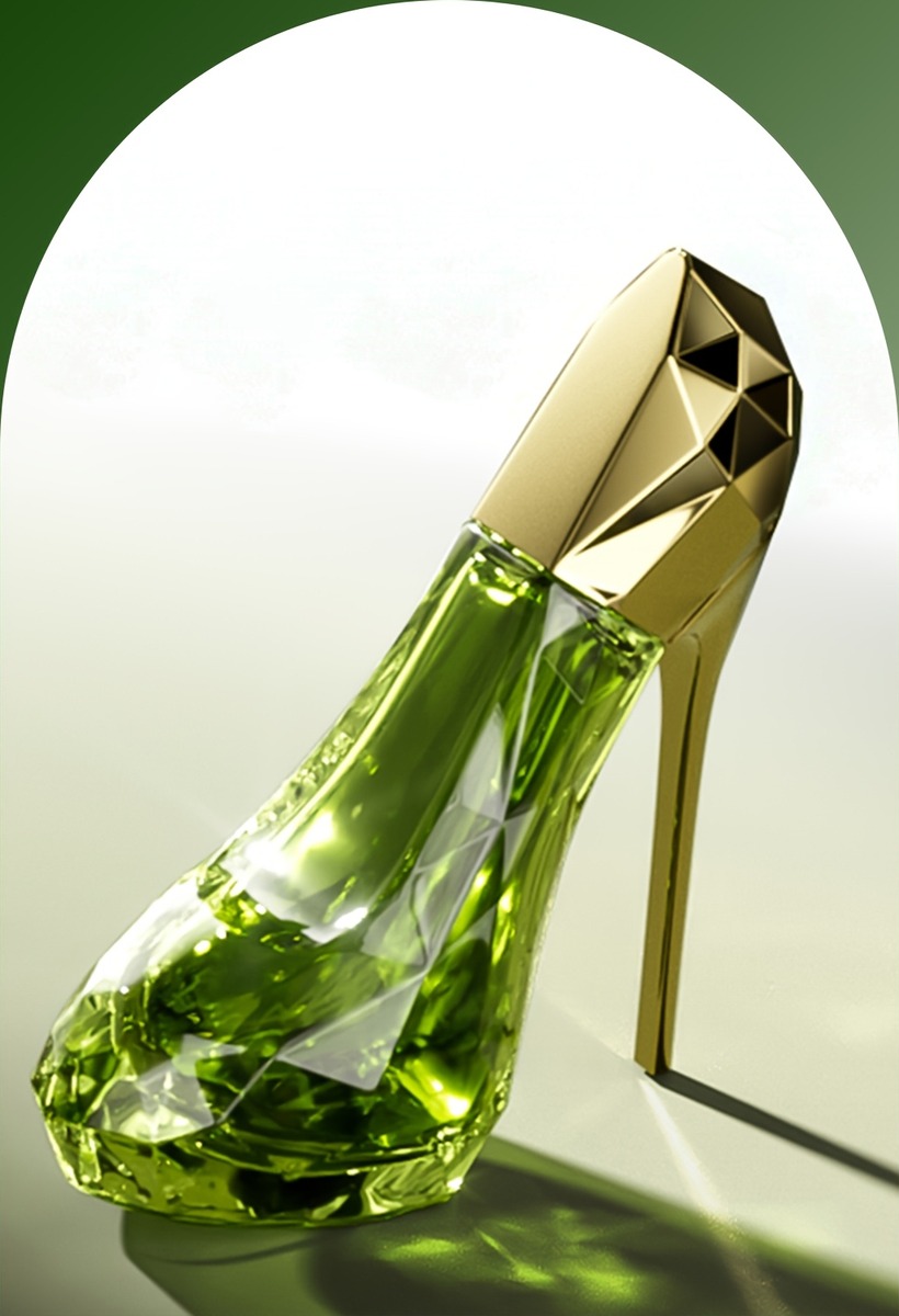 Flacon Escarpin Vert — Floral & Fruité